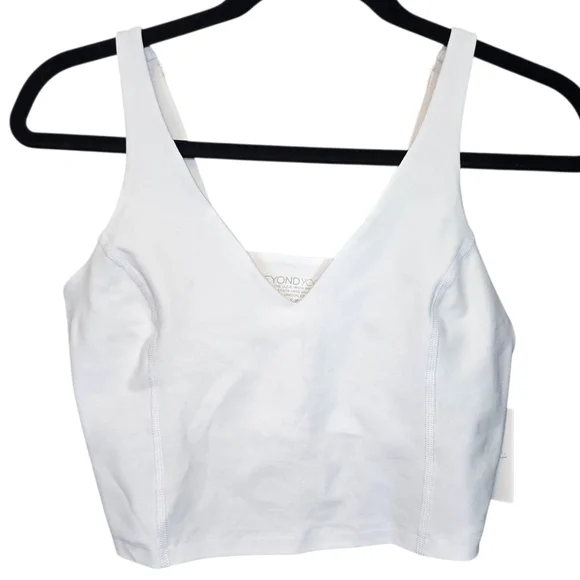 Beyond Yoga Spacedye Always On Cropped Tank NWT Cloud White Size Small - Picture 9 of 11